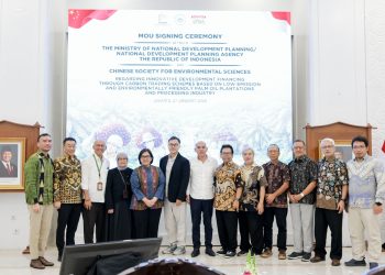 Kementerian Perencanaan Pembangunan Nasional/Badan Perencanaan Pembangunan Nasional (Bappenas) bekerjasama dengan Chinese Society of Environmental Sciences (CSES) dalam pengembangan industri kelapa sawit rendah emisi dan berkelanjutan.