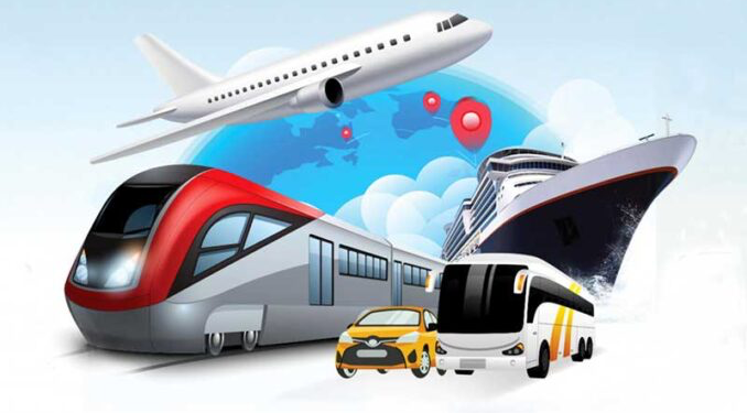 Ilustrasi transportasi mudik lebaran