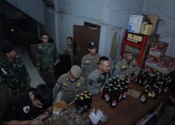 Ilustrasi penindakan pelanggaran tempat hiburan malam di Kota Tangsel.