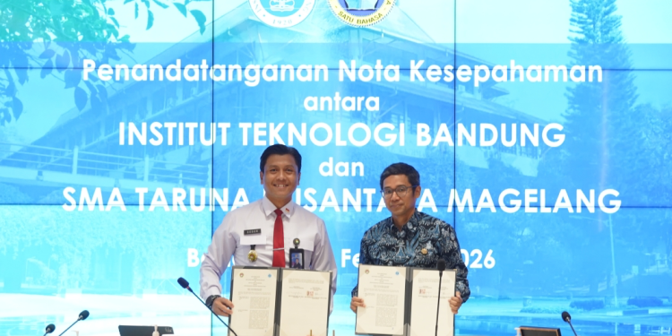 ITB dan SMA Taruna Nusantara Magelang resmi menandatangani MoU Tridharma Perguruan Tinggi.