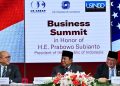 Presiden Prabowo Subianto menyampaikan sambutannya pada sesi roundtable Business Summit dalam rangka kunjungan kerjanya di Washington DC, Amerika Serikat, pada Rabu, 18 Februari 2026. Foto: BPMI Setpres
