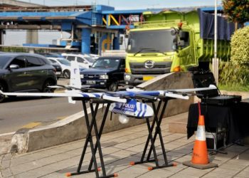 Teknologi udara pesawat nirawak atau Vertical Take-Off and Landing Unmanned Aerial Vehicle (VTOL UAV) dan Electronic Traffic Law Enforcement (ETLE) Drone