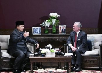 Presiden Republik Indonesia Prabowo Subianto menggelar pertemuan dengan Raja Kerajaan Yordania Hasyimiah, Raja Abdullah II ibn Al Hussein, di Istana Basman, Amman, pada Rabu, 25 Februari 2026. Foto: BPMI Setpres