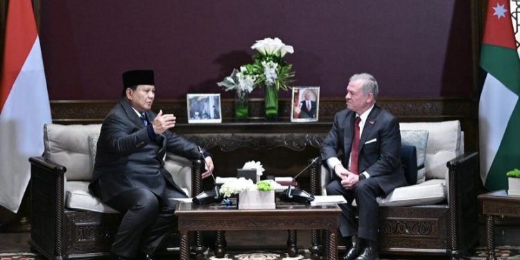 Presiden Republik Indonesia Prabowo Subianto menggelar pertemuan dengan Raja Kerajaan Yordania Hasyimiah, Raja Abdullah II ibn Al Hussein, di Istana Basman, Amman, pada Rabu, 25 Februari 2026. Foto: BPMI Setpres
