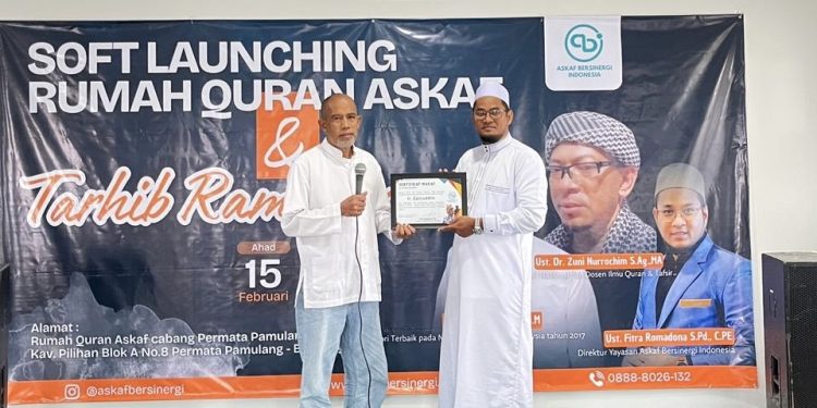 Rumah Qur’an Askaf resmi membuka cabang Permata Pamulang melalui Soft Launching dan Tarhib Ramadan 1447 H.