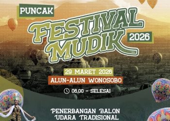 Festival Mudik Balon Udara Wonosobo 2026 kembali digelar pada 22–29 Maret di 23 lokasi berbeda.