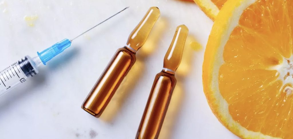 Ilustrasi injeksi vitamin C