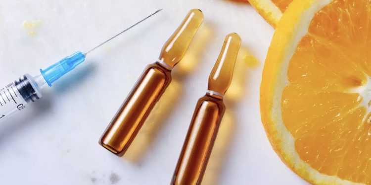 Ilustrasi injeksi vitamin C