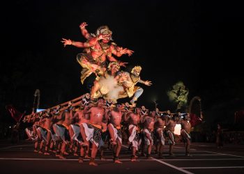 Festival Ogoh-Ogoh 2026 di GWK Cultural Park menghadirkan karya seni sakral khas Bali dengan melibatkan 15 banjar