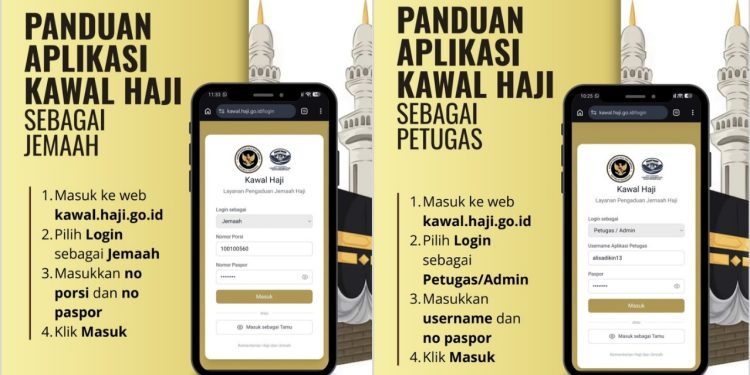 Aplikasi Kawal Haji dapat diakses melalui laman resmi kawal.haji.go.id.