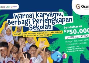 Gramedia bersama Dompet Dhuafa menggelar lomba mewarnai online Happy Family Coloring 2026