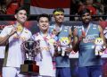 Pasangan ganda putra Indonesia, Leo Rolly Carnando dan Daniel Marthin, sukses merebut gelar juara Thailand Open