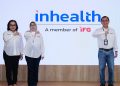 Plt. Direktur Utama Inhealth Marihot H. Tambunan (kanan), Direktur Operasional Jenni Wihartini (tengah), Direktur Pemasaran Inhealth Tisye Diah Retnojati (kiri)