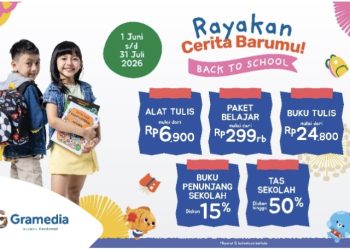 Gramedia menghadirkan program Back to School 2026 bertajuk “Rayakan Cerita Barumu”