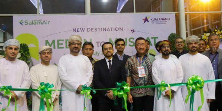 Kemenpar menyambut penerbangan perdana SalamAir rute Muscat-Medan