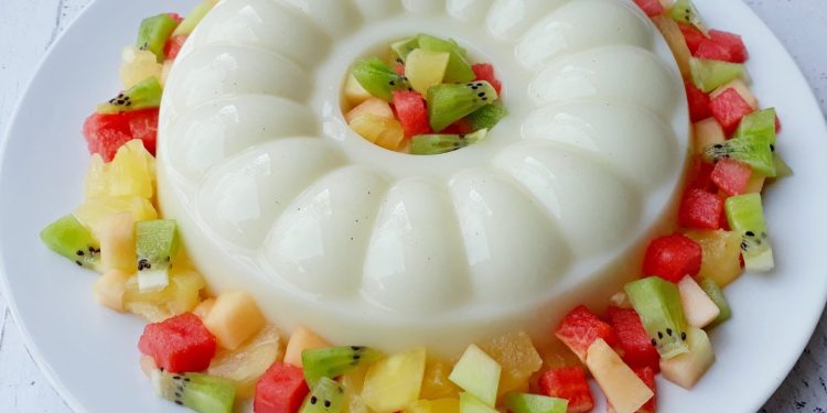 Ilustrasi puding susu.
